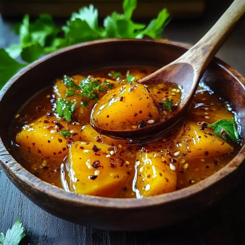 Homemade Mango Habanero Honey Garlic Sauce