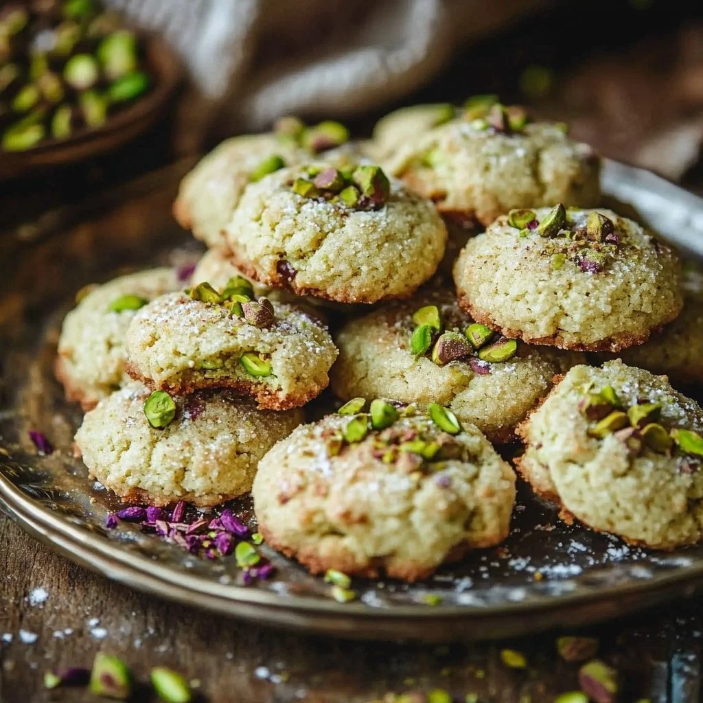 Pistachio Wedding Cookies