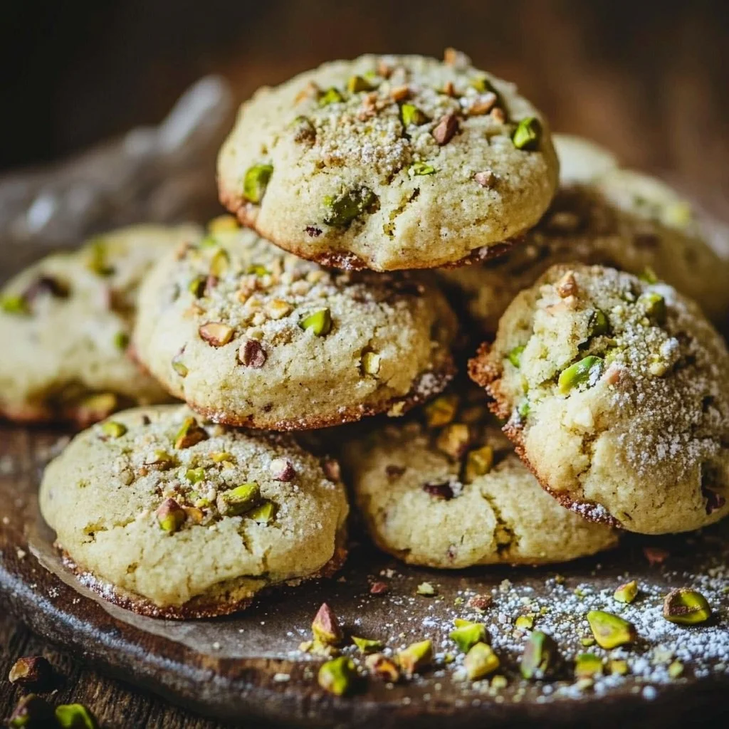 Pistachio Wedding Cookies