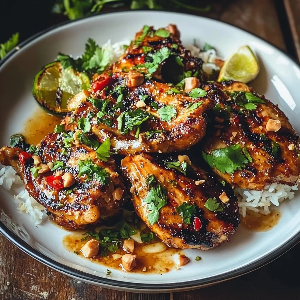Spicy Thai Grilled Peanut Chicken